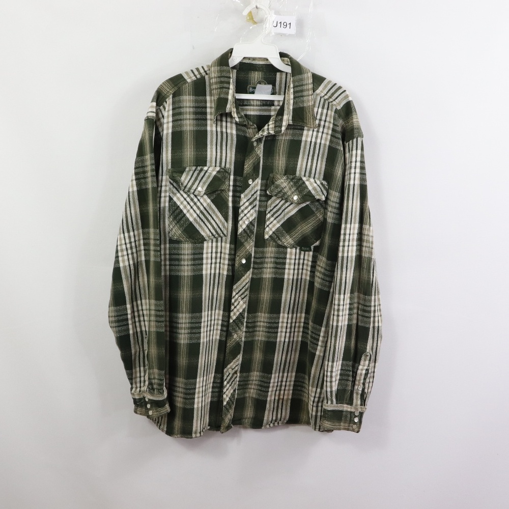 Vintage Berne Apparel Pearl Snap Flannel Shirt XL